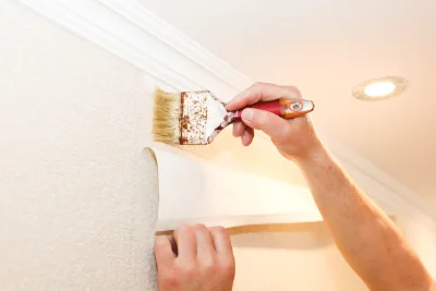 Pose de papier peint à Damvix — revêtements muraux et toiles de verre